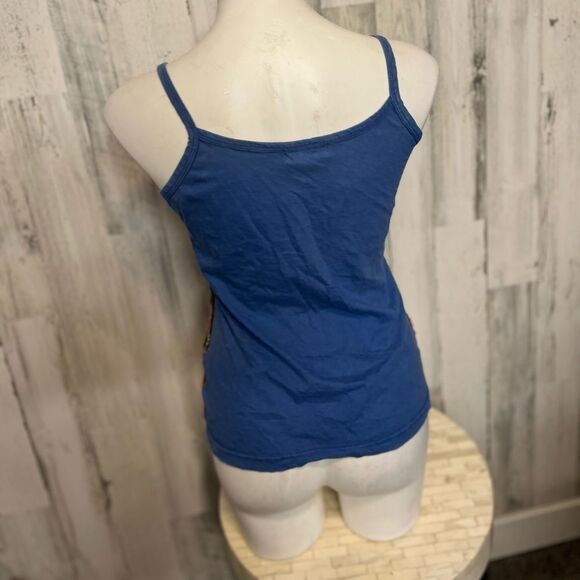 Boho Patchwork Embroidered Tank Top | Multicolor Festival Cami – Size Medium - Picture 6 of 6
